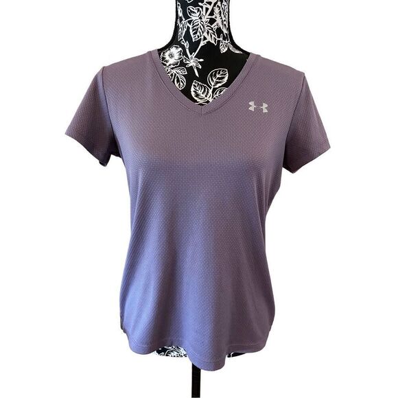 Under Armour Heat Gear Loose Fit T Shirt Athletic Sporty - Picture 1 of 9